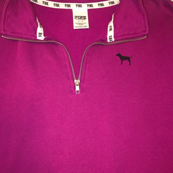 Distressed VS Pink 1/4’zip - Picture 5 of 7